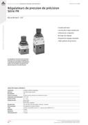 CAMOZZI Präzisionsdruckregler Serie PR Katalog DE