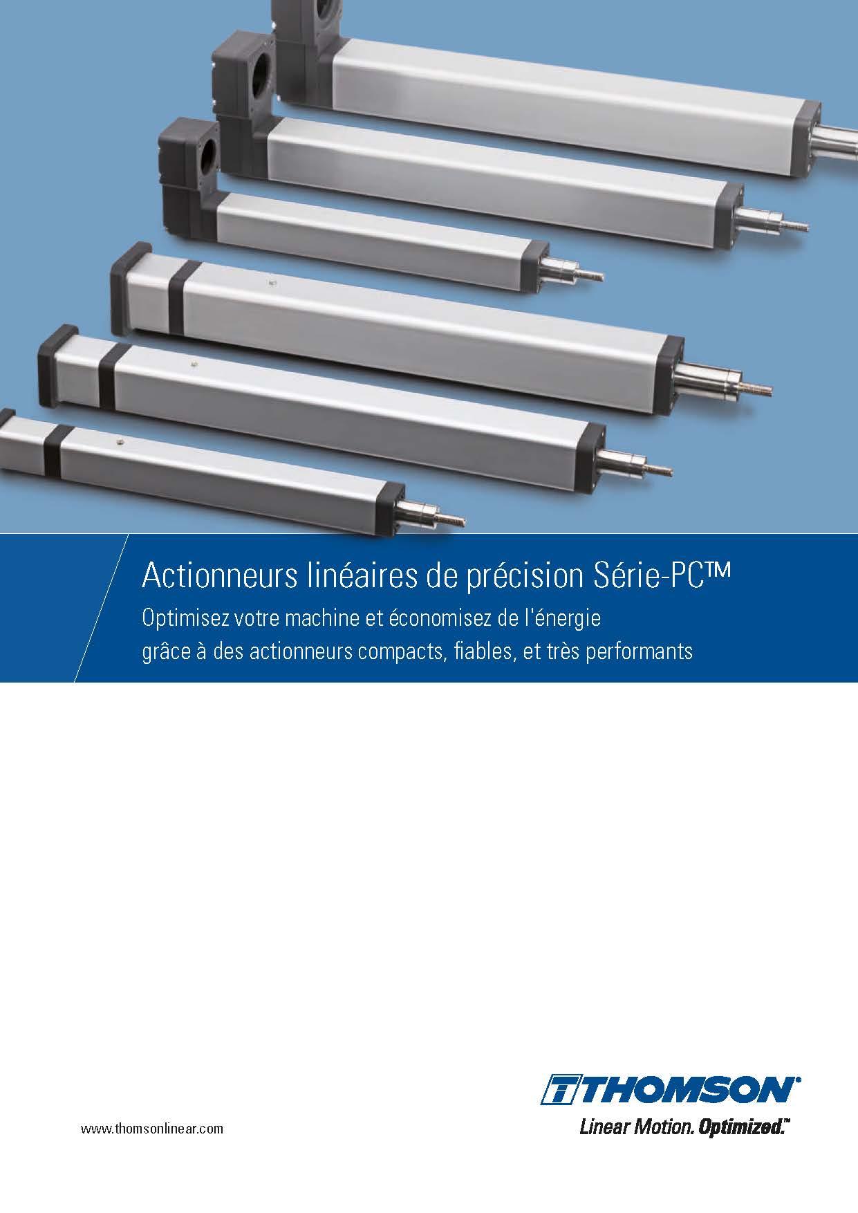 Thomson Actionneures lineaires de precision Serie PC Catalogue FR