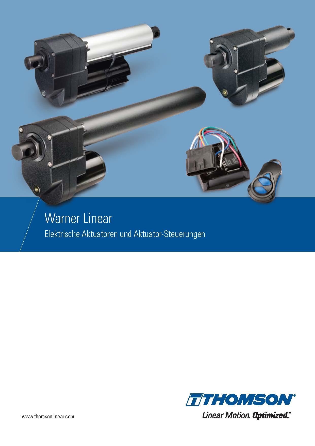 Thomson Warner Linearaktuatoren Katalog DE