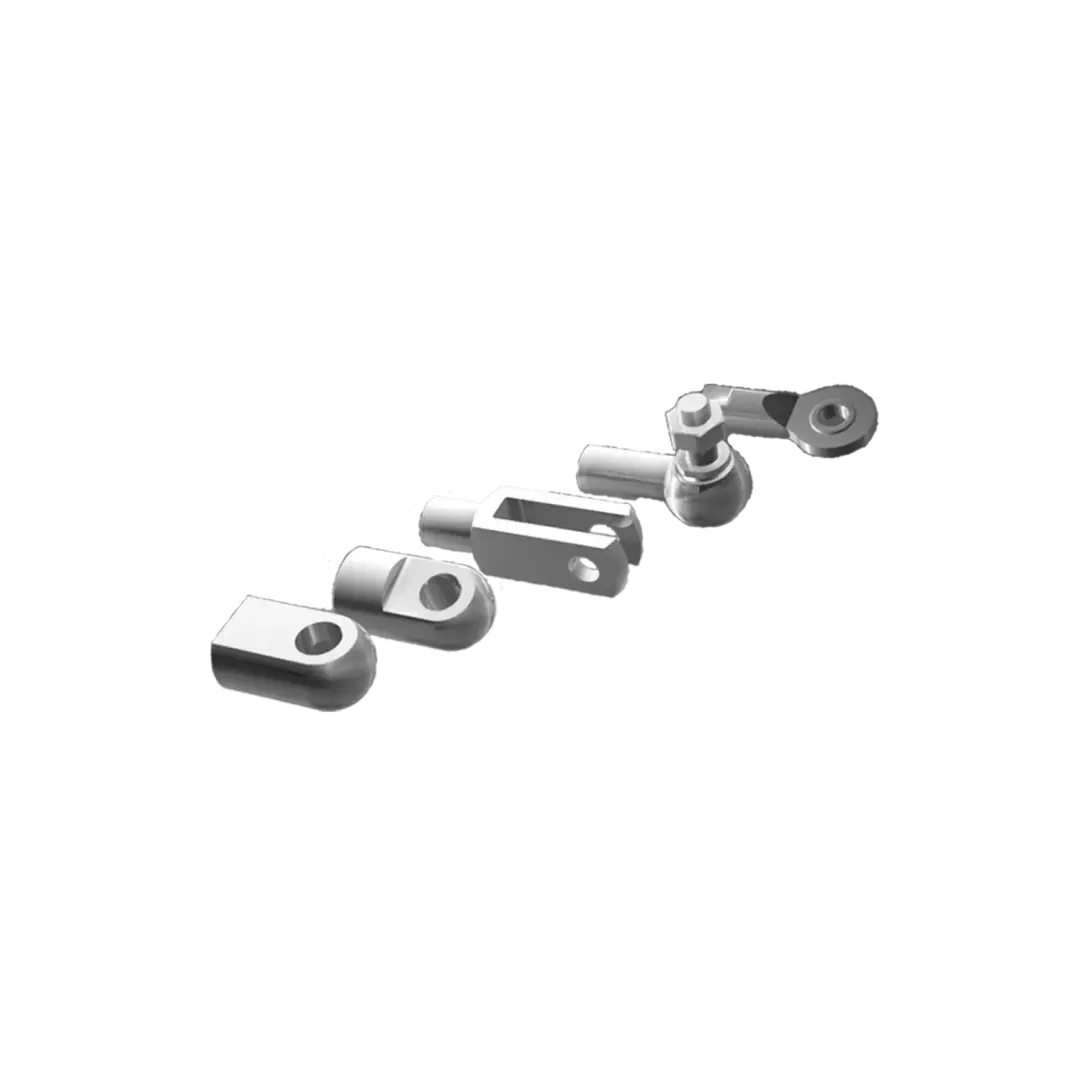 Připojovací díly pro průmyslové plynové pružiny Bansbach