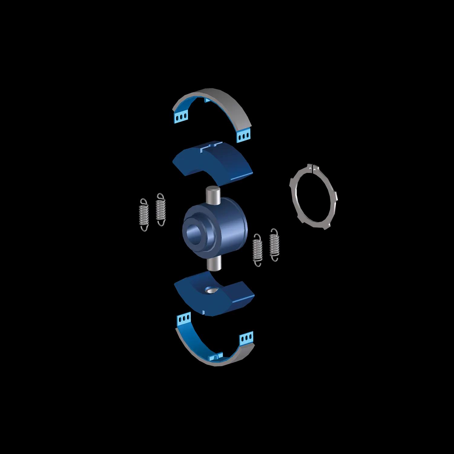 Kupplung mit zwei Fliehgewichten Typ W