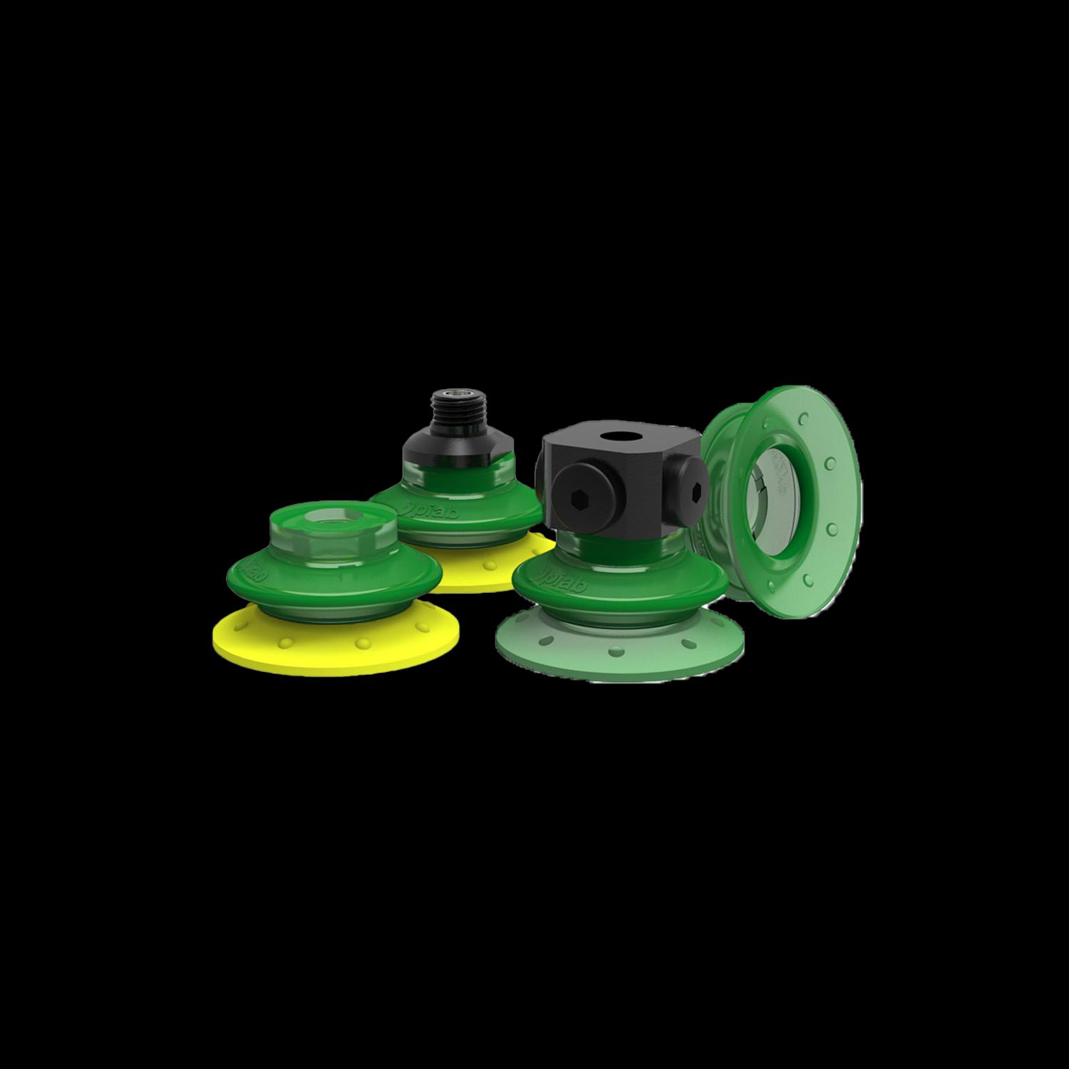 Series B DURAFLEX bellows suction cups (10 – 110 mm)