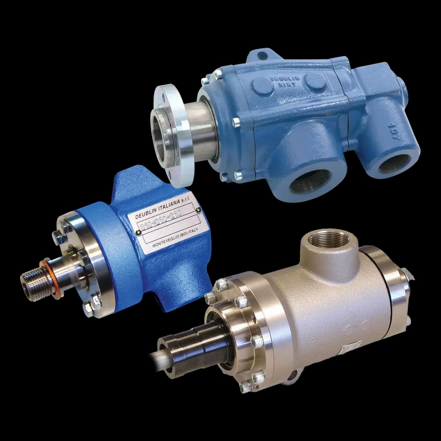 Rotační přívody pro vodu a horký olej do 230° C