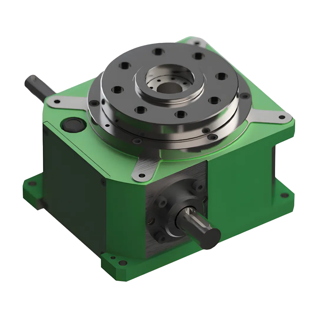 Krokovací otočné stoly a pohony