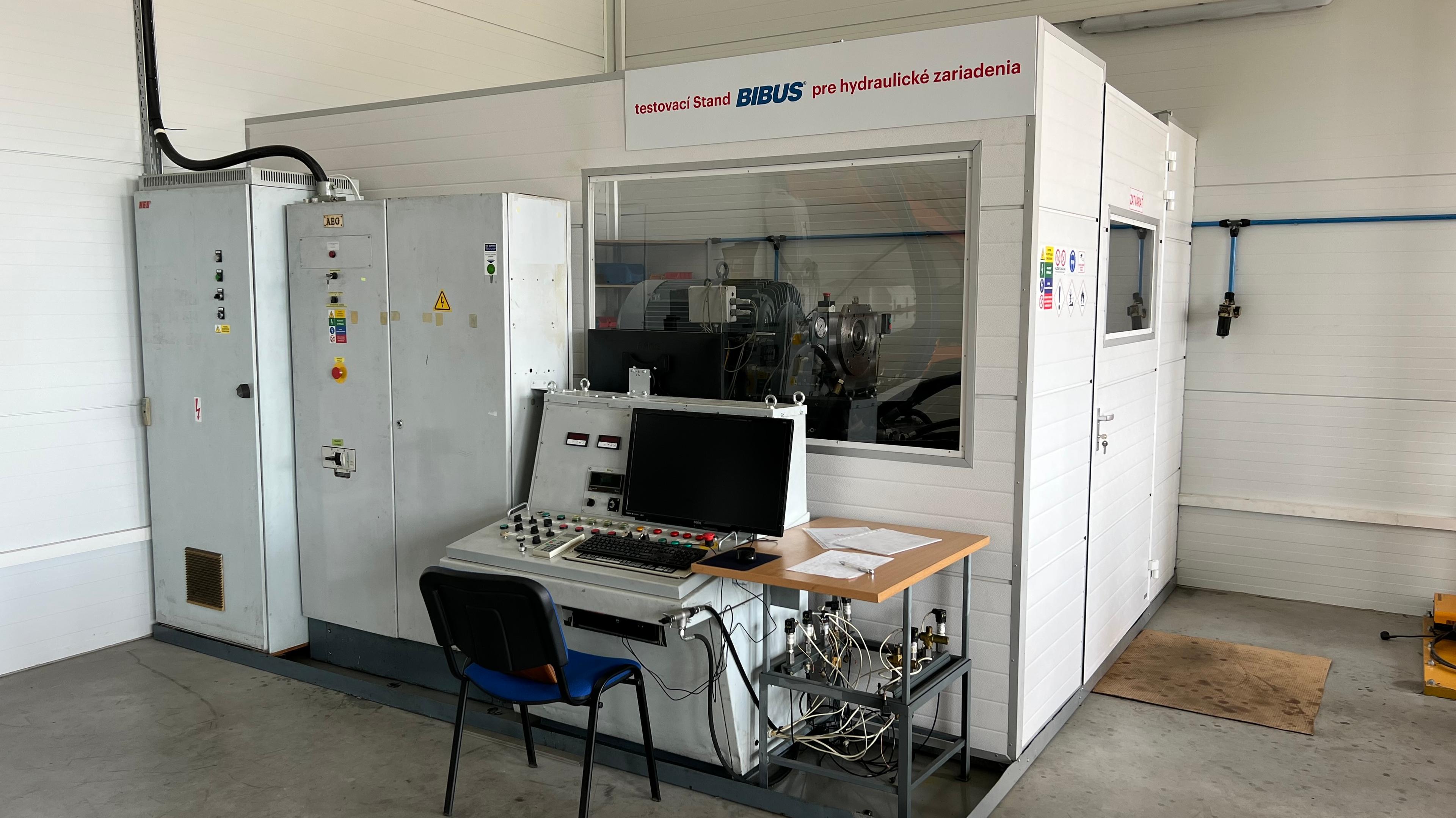 Testovací stand BIBUS pre hydraulické zariadenia