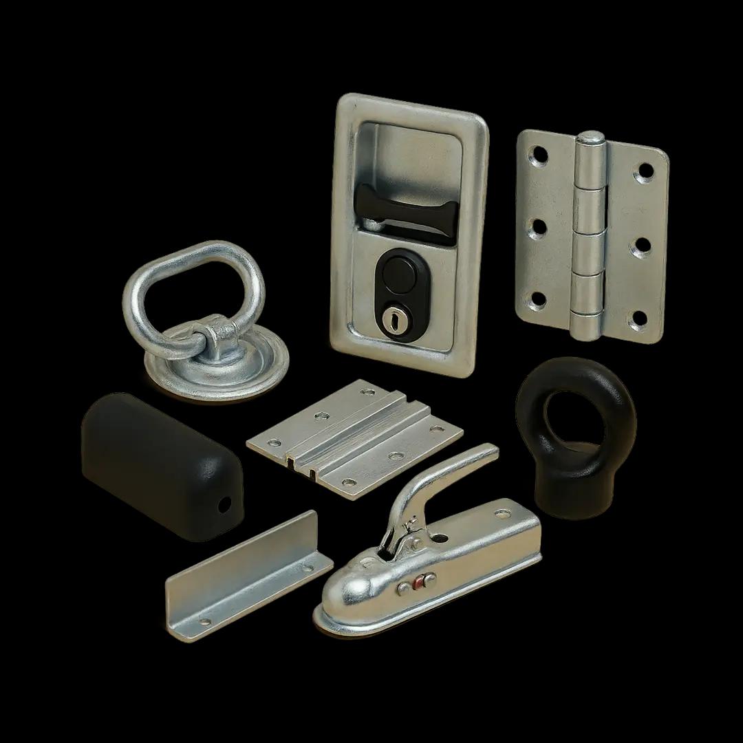 Kování a součásti přívěsů