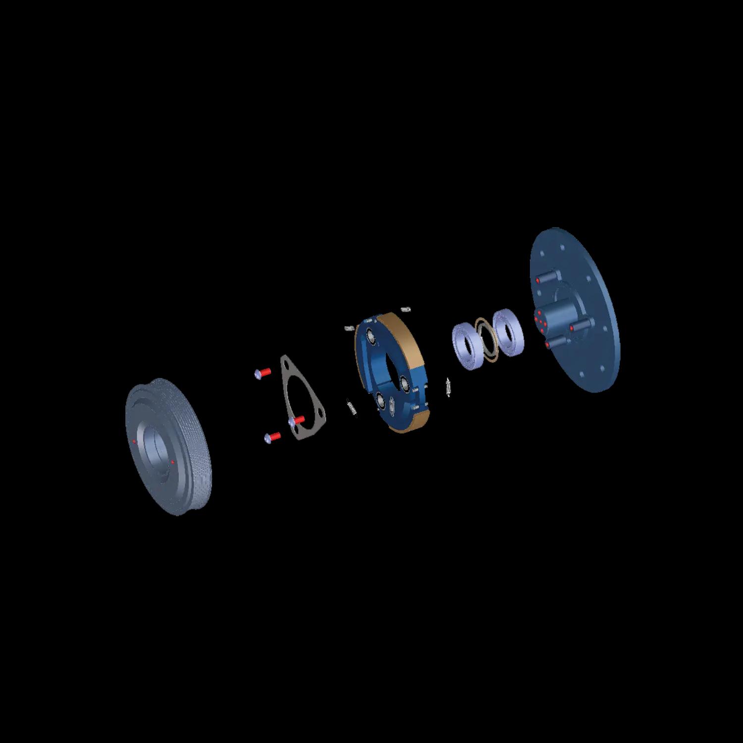 Asymmetrische Drehzapfen-Kupplung Typ P