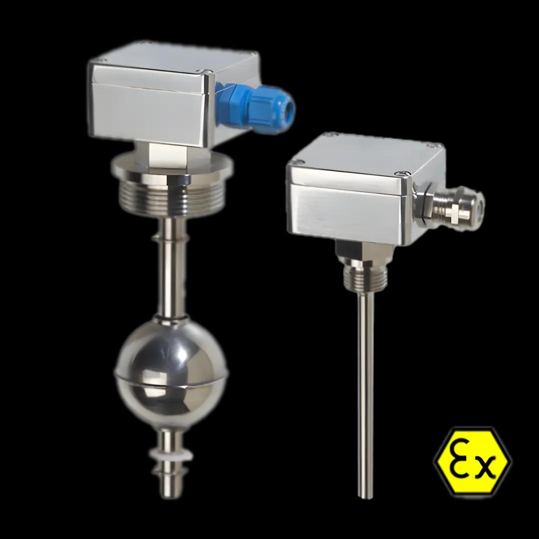 Plovákové spínače s ochranou proti výbuchu ATEX