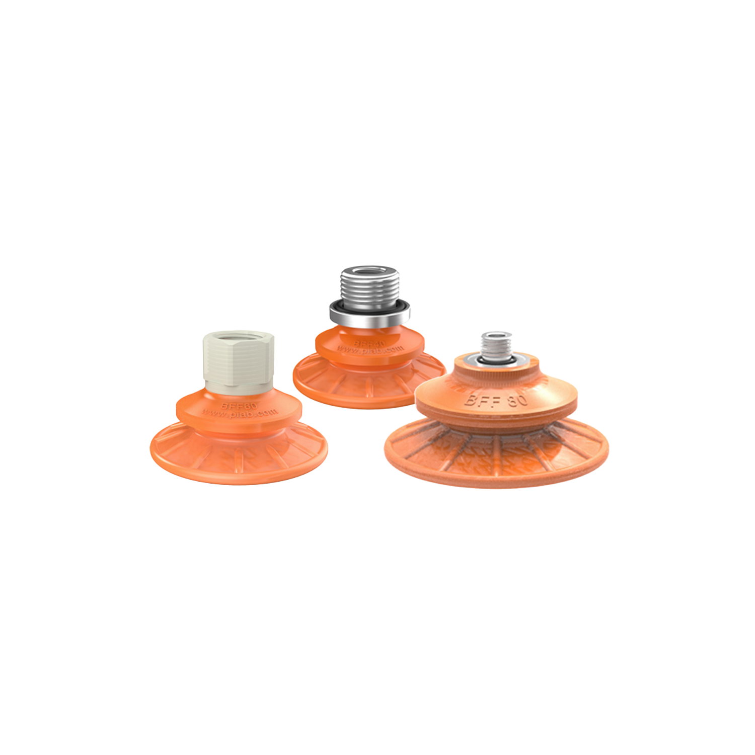 Flacher Friction Balgsaugnapf Serie BFF (40-110 mm)