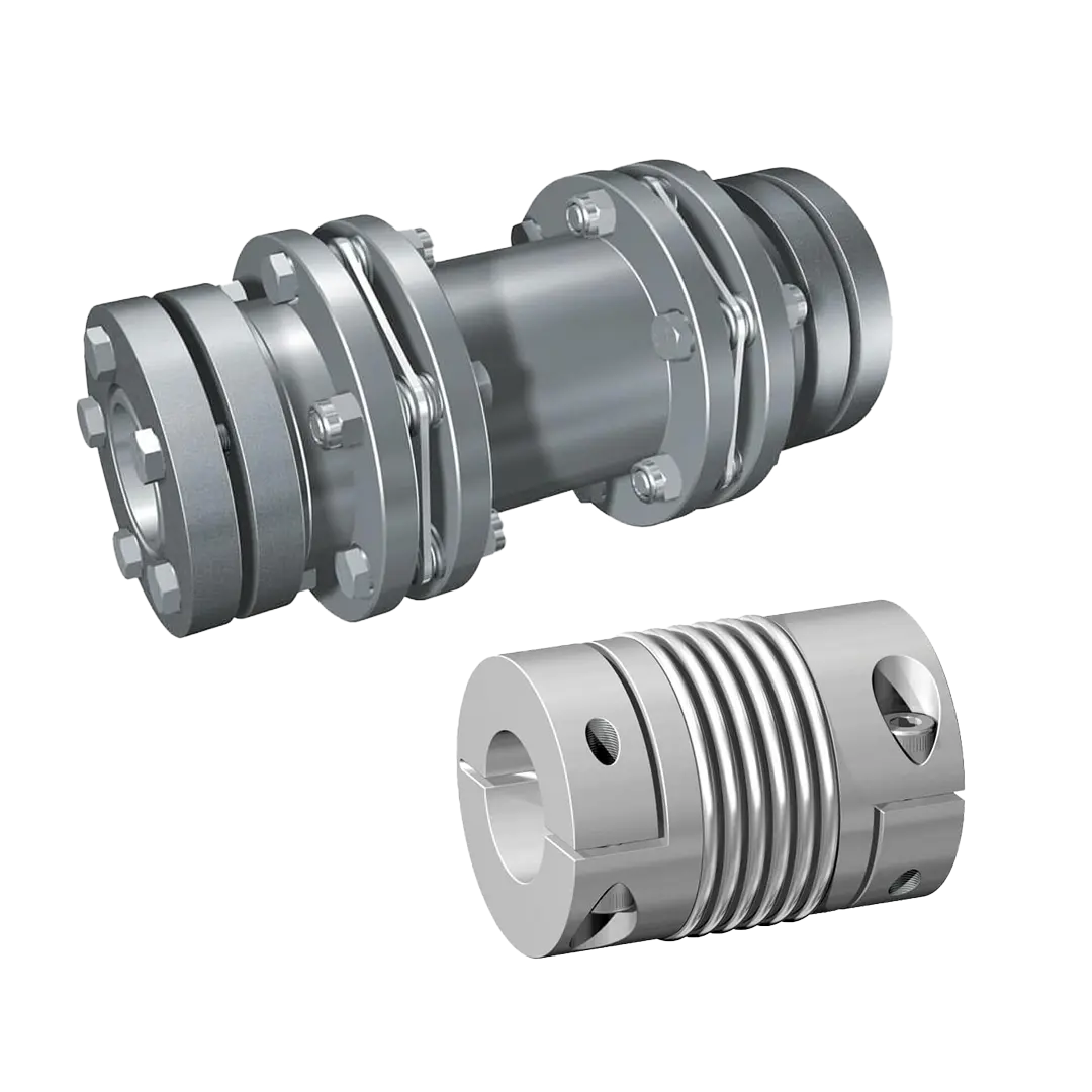 Vlnovcové spojky - bezvůlový přenos síly s vysokou torzní tuhostí