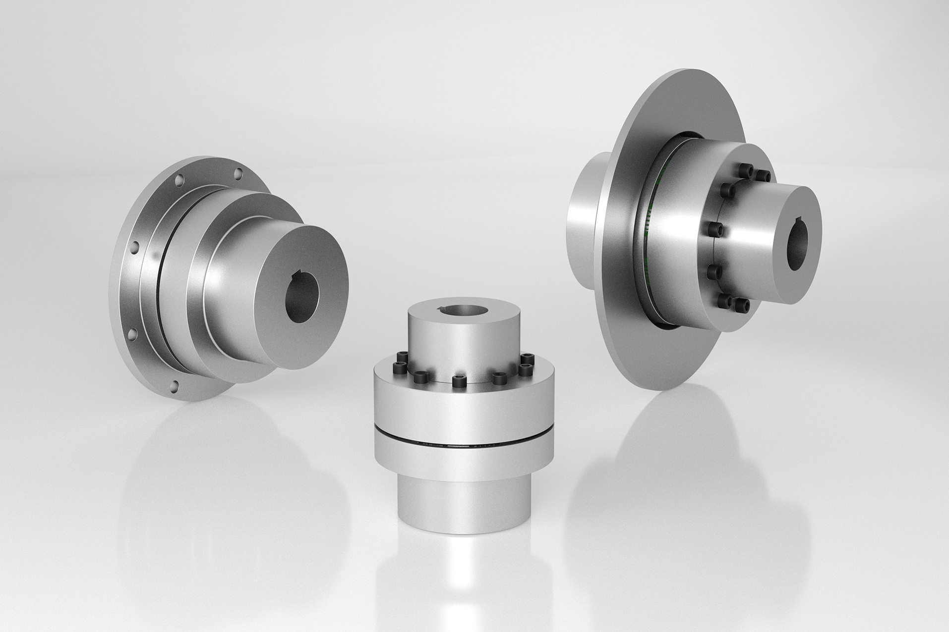 TNM E elastomer jaw couplings