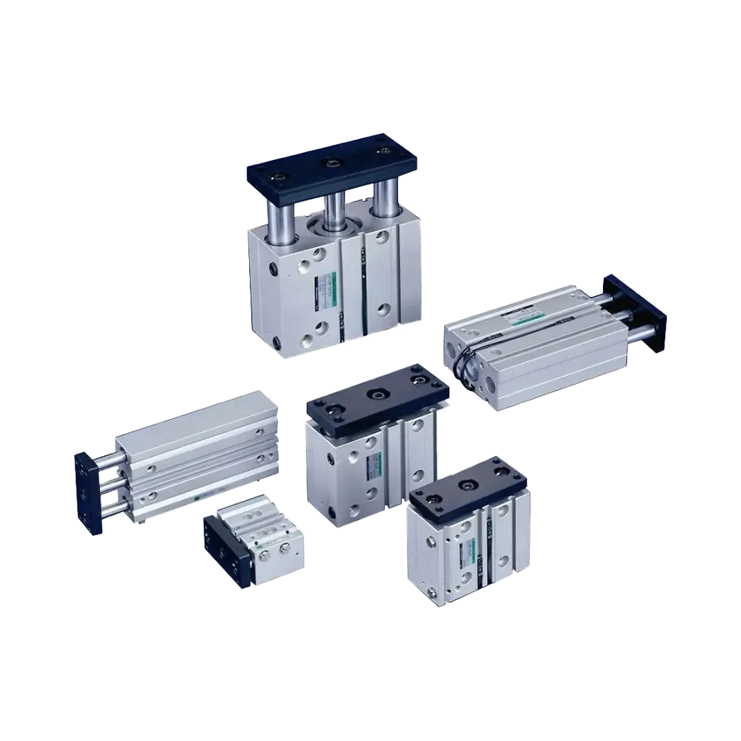 Pneumaticky vedené valce