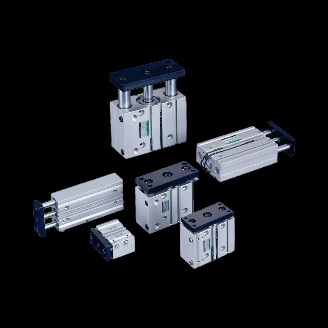 Pneumatické válce s vedením