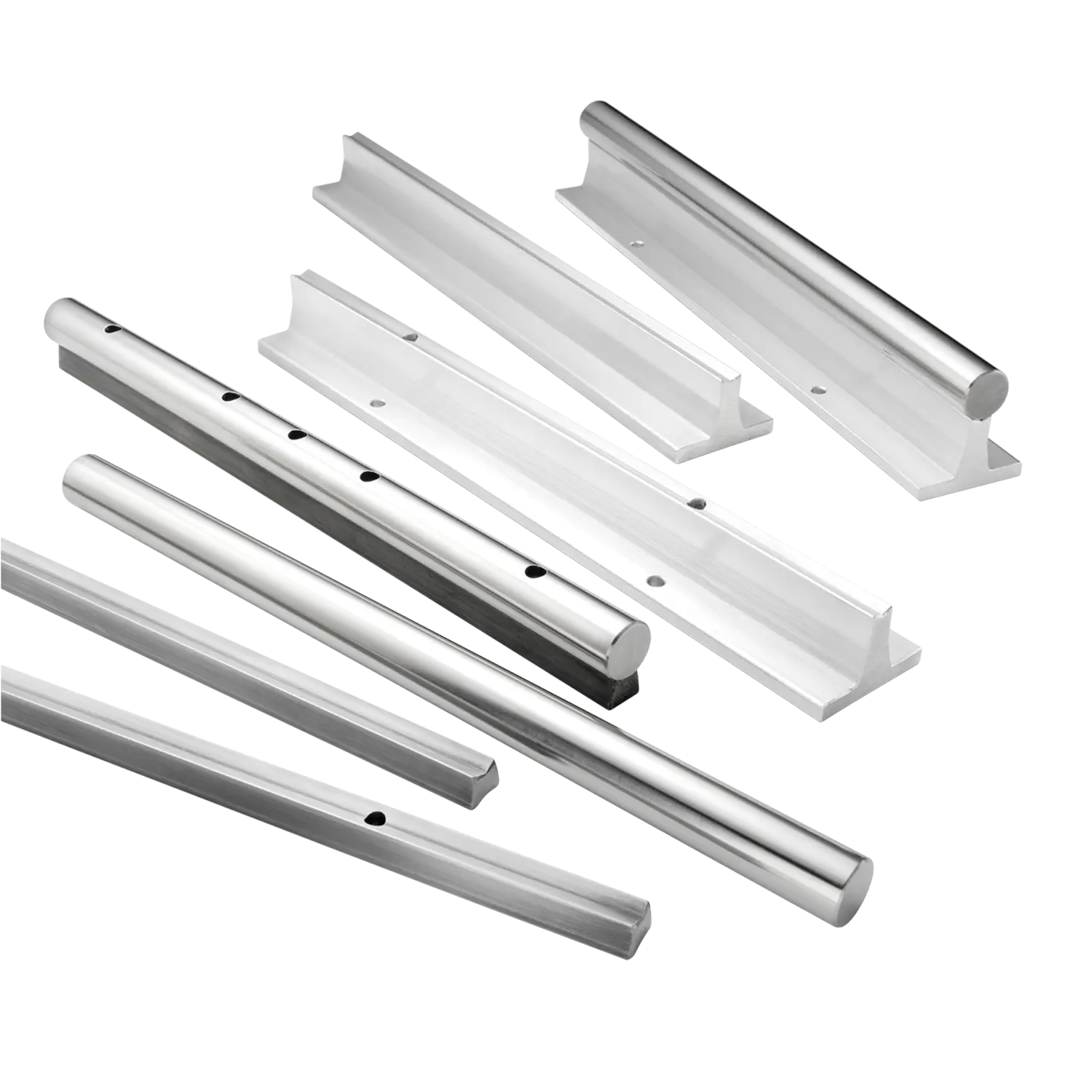 Vodiace hriadeľ a podpery hriadeľa