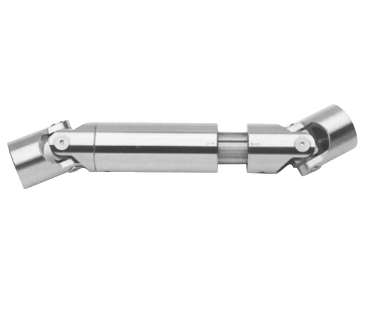 Telescopic double universal joint