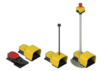 Interrutores de pedal simples e modulares