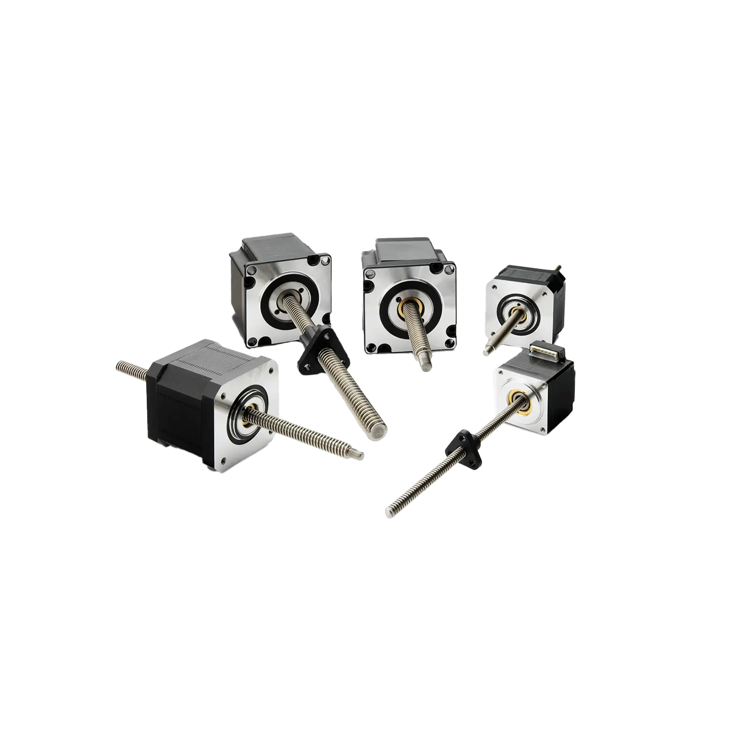 Schrittmotor Konfiguration mit angetriebener Spindel (MLS)