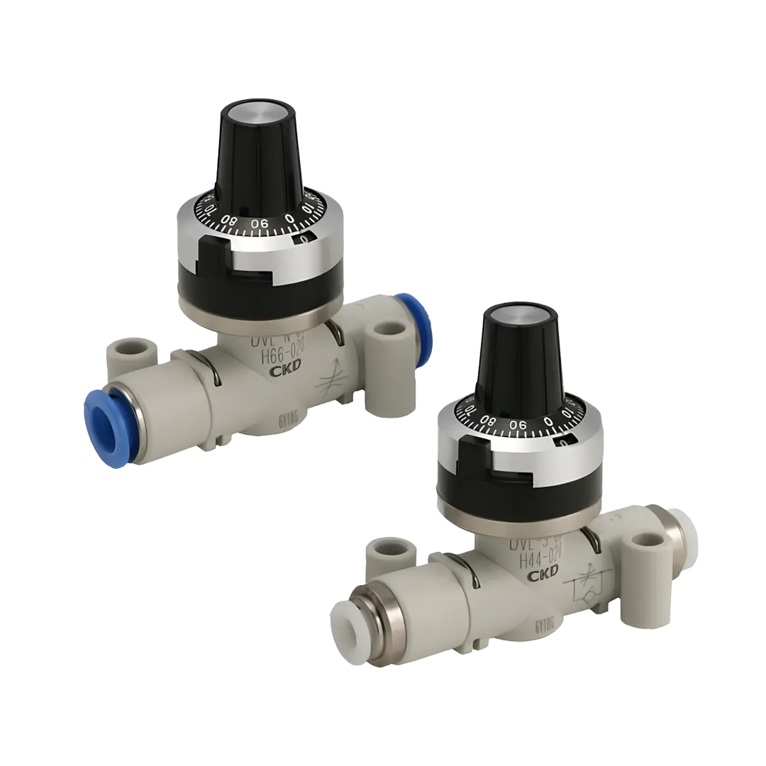 Jehlové ventily s nastavitelnými stupnicemi řady DVL