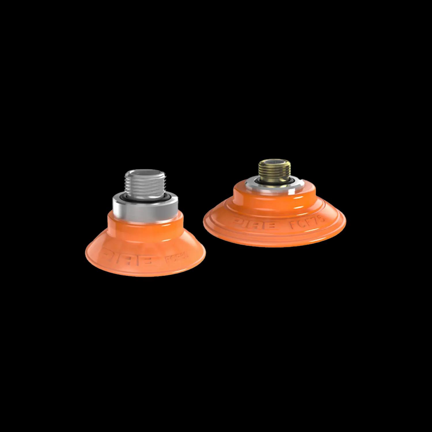 Series FCF flat, concave friction suction cups (25 – 125 mm)