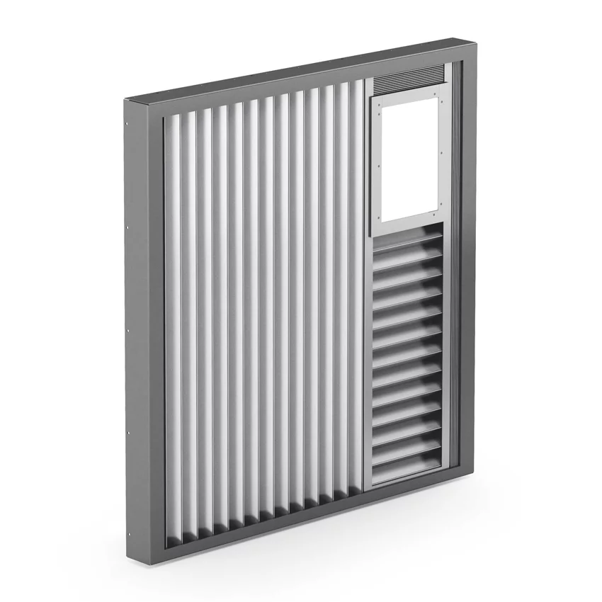 X-Y Abdeckungssystem ohne Lamellen