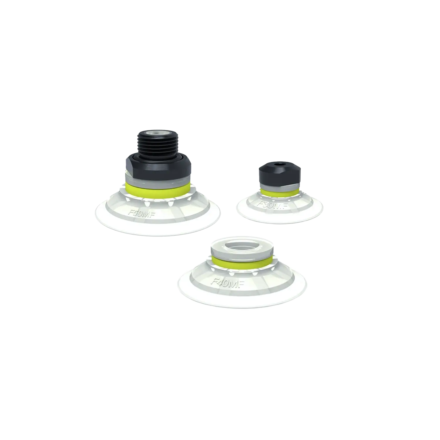 Flacher Saugnapf, Abdruckfrei Serie F-MF (15-50 mm)