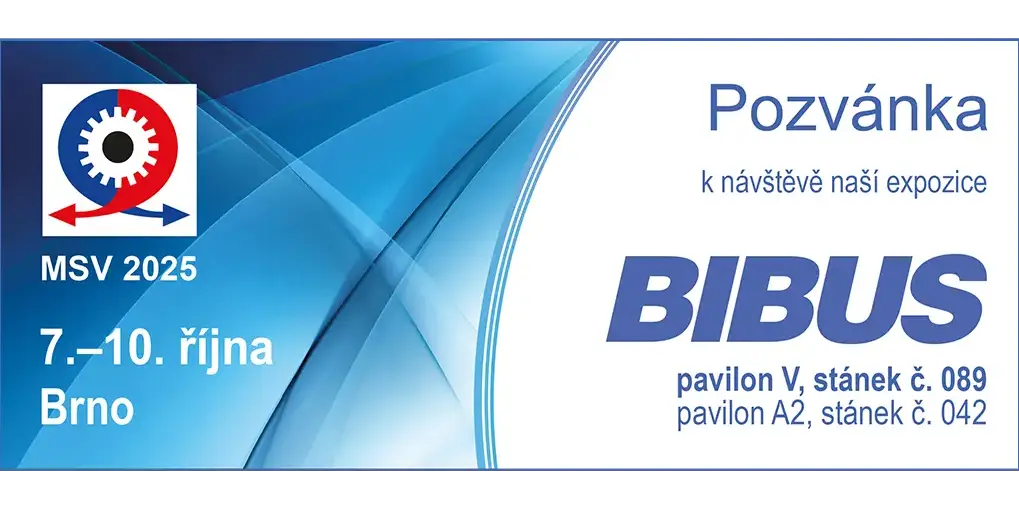 Pozvánka na MSV 2025 od společnosti BIBUS s.r.o.