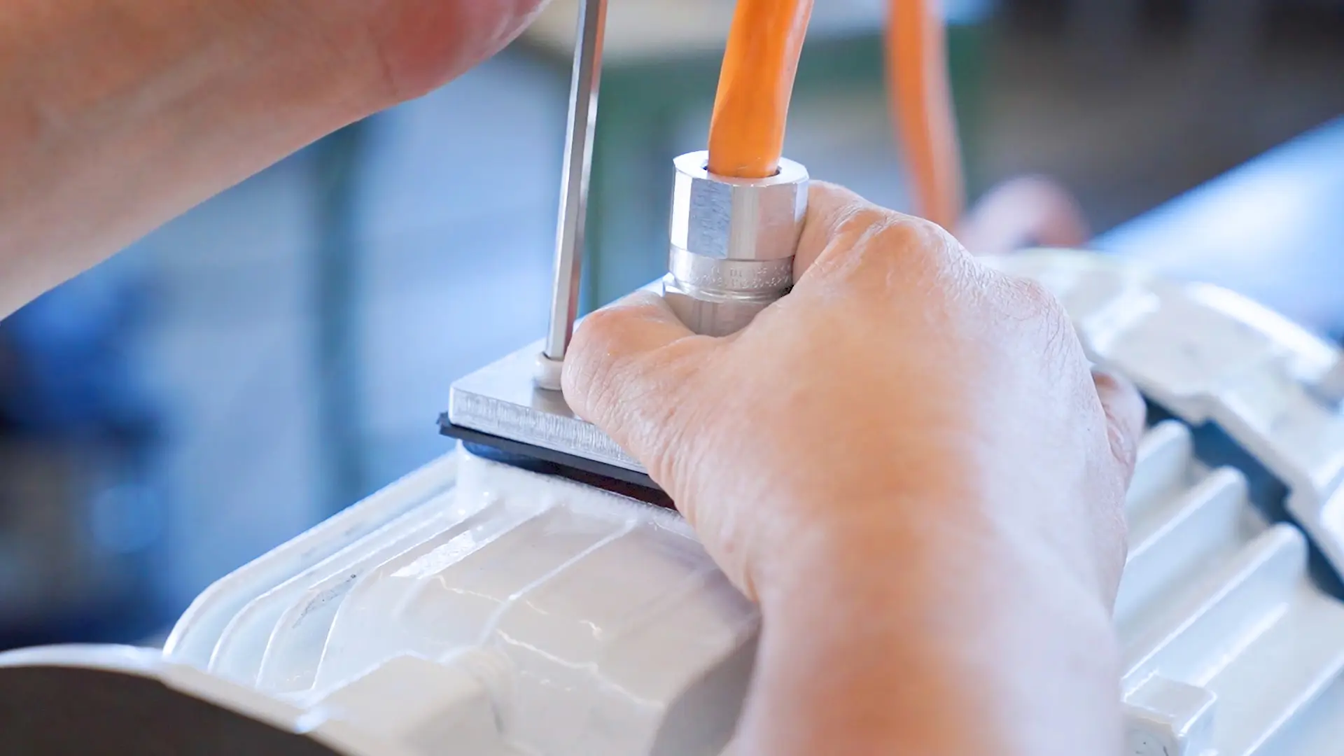 Inhouse Montage des WEG-Drehstrommotors W22