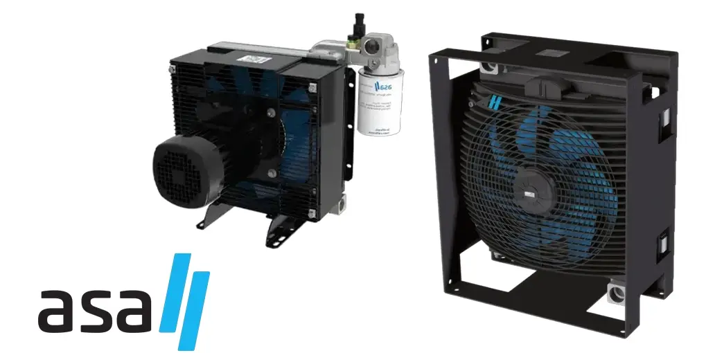 ASA H-Series – modulární sestava chladiče, filtru a nádrže pro efektivní chlazení hydraulického systému