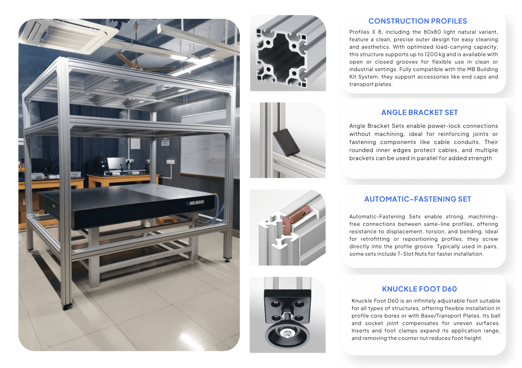 Aluminium Table Frame Project - BIBUS India