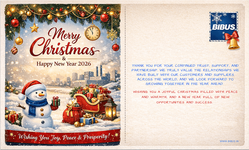 Merry Christmas and Happy New Year - BIBUS India