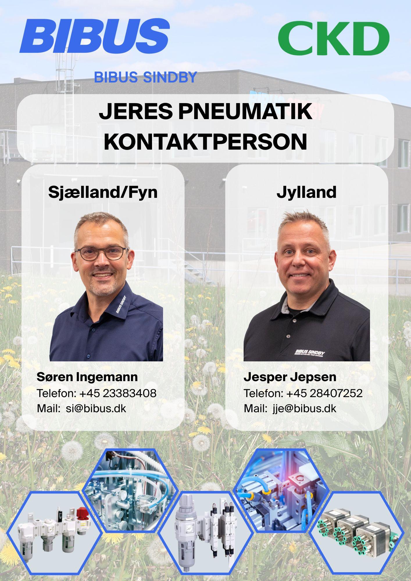 Pneumatic kontaktpersoner