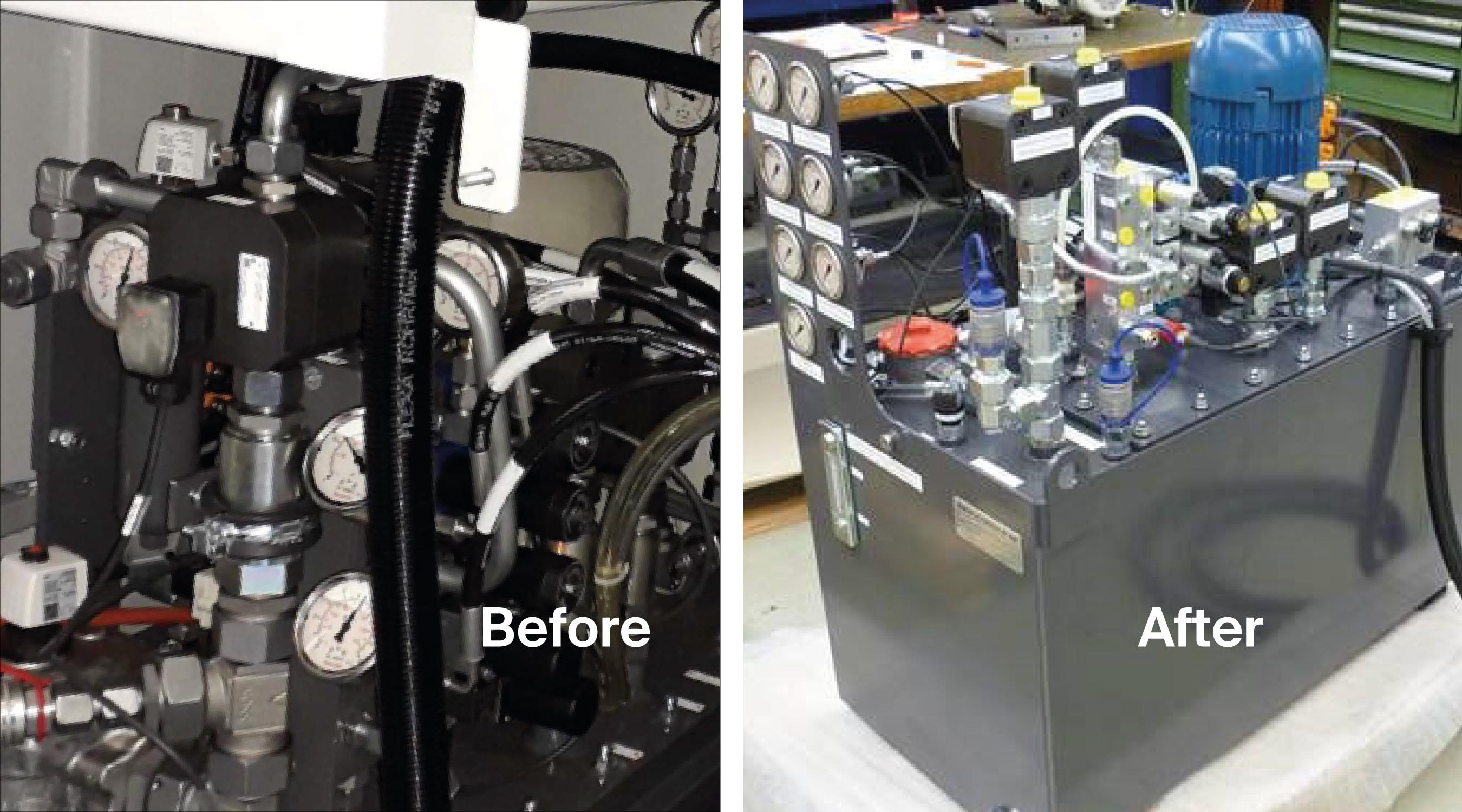 Plug-and-play hydraulic unit for machine tool