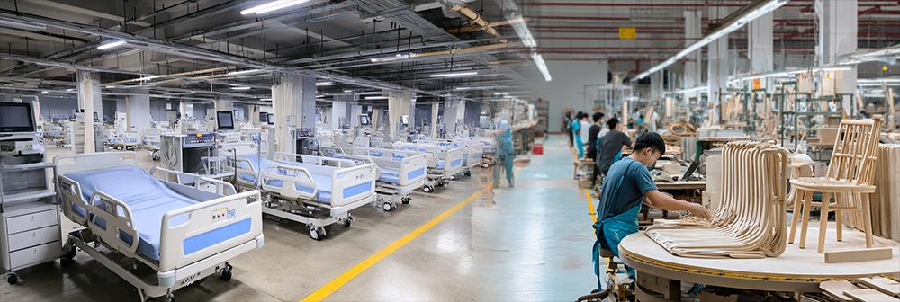 Zdravotnictví a nábytkářský průmysl