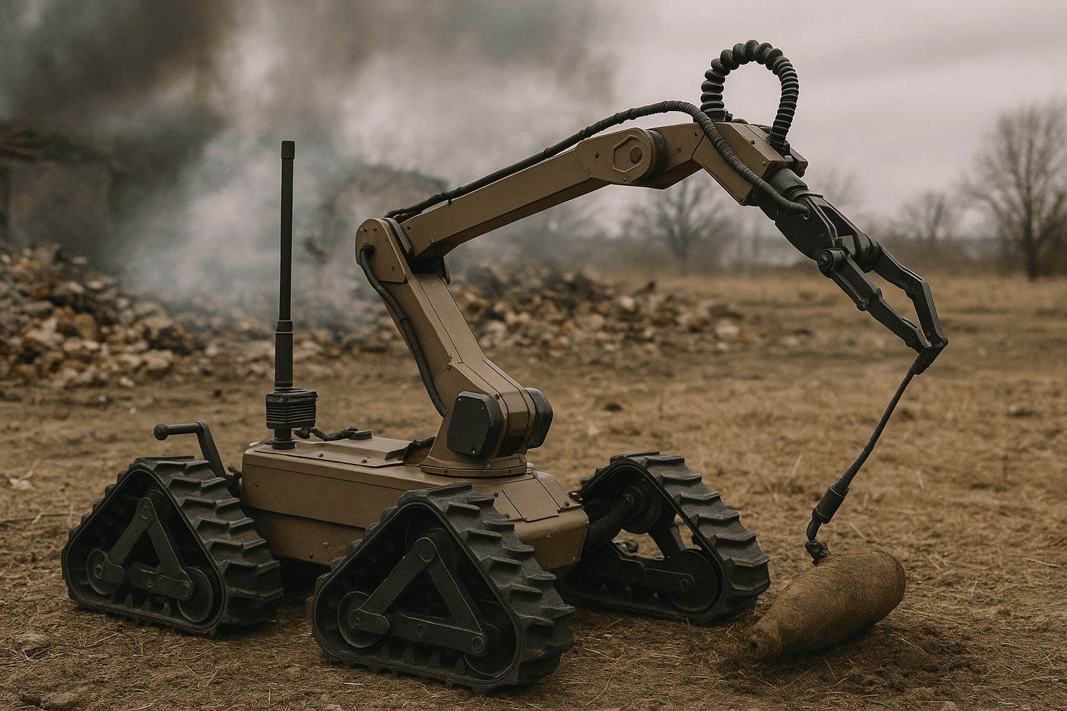 robot déminage